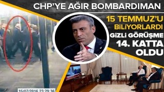 Yenilik Partisi Genel Başkanı Öztürk Yılmaz: CHP 15 Temmuz'u önceden biliyordu dedi ve 14'üncü katı işaret etti .