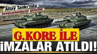 Altay Tankı'nda heyecanlandıran gelişme! O Ülke ile imzalar atıldı...