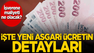 İşverene maliyeti ne olacak? İşte yeni asgari ücretin detayları