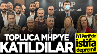 İYİ Parti'ye İzmir'de şok! Topluca istifa edip MHP'ye katıldılar