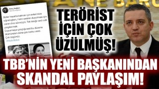 TBB'nin yeni başkanı Erinç Sağkan teröristin ölümüne üzülüp taziye mesajı paylaşmış