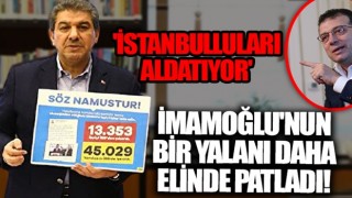 Tevfik Göksu'dan Ekrem İmamoğlu'na yalanlama: Ya rakamları bilmiyor ya da İstanbulluları aldatıyor