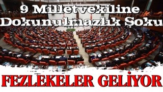 9 milletvekiline "dokunulmazlık" şoku