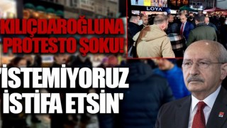 Bakırköy'de CHP Genel Başkanı Kılıçdaroğlu'na protesto! Belediye Başkanı Kerimoğlu'nun istifasını istediler .