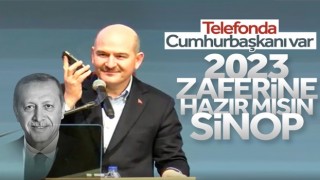 Cumhurbaşkanı Erdoğan, partisinin Sinop'taki toplantısına telefonla bağlandı