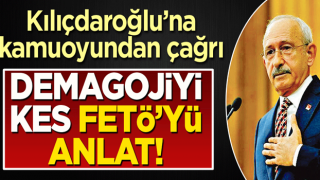 Demagojiyi kes FETÖ’yü anlat!