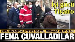 Ekrem'in sokakta 'karşılaştığı' yaka mikrofonlu teyze sosyal medyada olay oldu!