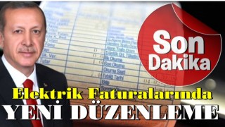 Elektrik faturalarında yeni düzenleme! Başkan Erdoğan duyurdu