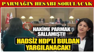 Hakime parmak sallayan HDP'li Buldan için açılan soruşturma dosyası Ankara'ya gönderildi!