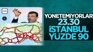 İstanbul'da trafik yoğunluğu kar nedeniyle yüzde 90'a ulaştı