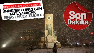 İstanbul'da üniversite eğitimine kar engeli