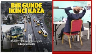 İstanbul'da yine İETT otobüsleri kaza yaptı! 3 günde 4. kez oldu...