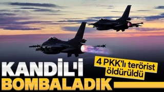 Kandil’de PKK’lılar havadan bombalandı: 4 leş