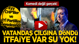 Komedi değil gerçek! Vatandaş çılgına döndü: İtfaiye var su yok!