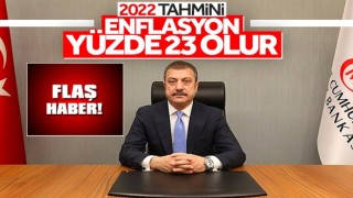 Merkez Bankası'nın 2022 sonu enflasyon tahmini: Yüzde 23,2