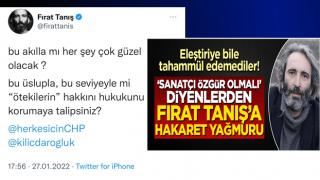 'Sanatçı özgür olmalı' diyenlerden Fırat Tanış'a hakaret yağmuru! Eleştiriye bile tahammül edemediler