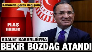 Son dakika: Adalet Bakanlığı'nda görev değişimi: Yeni Adalet Bakanı Bekir Bozdağ