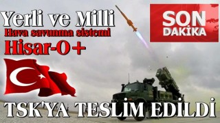 Son dakika: Yeni hava savunma sistemi Hisar-O+ TSK'ya teslim edildi