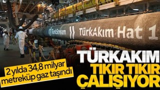 TürkAkım 2 yılda 34,8 milyar metreküp gaz taşıdı