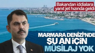 Bakan Kurum: Marmara Denizi’nde şu an için müsilaj yok