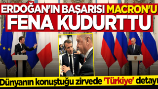 Başkan Erdoğan'a özenen Macron rezil kepaze oldu