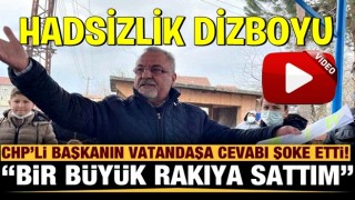 CHP'li başkandan "Toprakları sen verdin" diyen vatandaşa "Bir büyük rakıya sattım" tepkisi