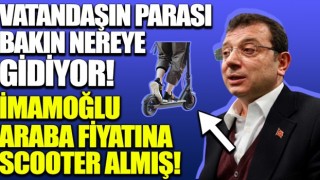 CHP'li İBB ekrem araba fiyatına scooter satın aldı!