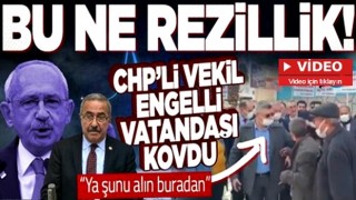 CHP Osmaniye Milletvekili Baha Ünlü, yanına gelen engelli vatandaşı kovdu: Ya şunu alın buradan