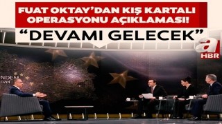 Cumhurbaşkanı Yardımcısı Fuat Oktay'dan Kış Kartalı Operasyonu açıklaması: Devamı gelecek