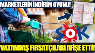 Marketlerin indirim oyunu! Vatandaş fırsatçıları afişe etti