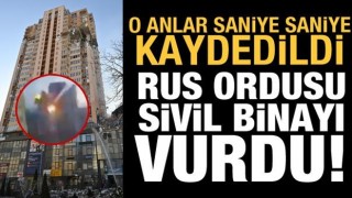 Rus ordusunun sivillerin yaşadığı binayı vurma anı