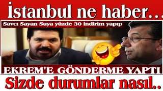 Suya yüzde 30 indirim yapılan Ağrı'da Başkan Sayan'dan İBB yönetimine gönderme!