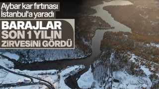 Aybar kar fırtınası sonrası İstanbul barajları rekor seviyede doluluk yaşadı