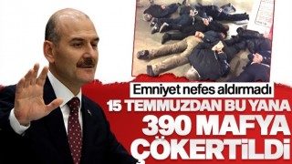 Bakan Soylu: 15 Temmuz’dan beri 390 mafya örgütü çökertildi