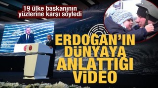 Cumhurbaşkanı Erdoğan bu video ile dünyaya seslendi: Babasından ayrılan Ukraynalı çocuk!