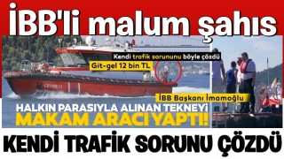 İBB ekrem kendi trafik sorununu böyle çözdü; İşe git-gel 12 bin TL!