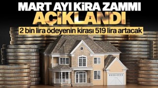 Mart ayı kira artış zammı yüzde 25,98 yükseldi