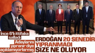 Muharrem İnce: Erdoğan 20 senedir yıpranmıyor da 6’lı ittifakın adayı neden yıpranıyormuş?