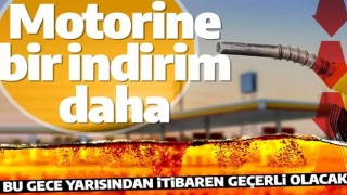 Son dakika: Motorine bir indirim daha geliyor! Bu gece yarısından itibaren geçerli olacak