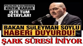 Soylu'dan 'Emniyet Yönetmeliği' ile ilgili açıklama! Şark süresi iniyor, işte tüm detaylar