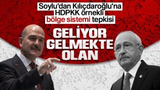 Soylu’dan Kılıçdaroğlu’na “bölge sistemi” tepkisi: Ortağın HDPKK yönetmelik mahiridir, geliyor gelmekte olan