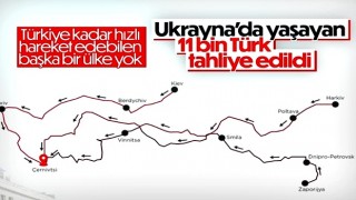 Ukrayna'dan tahliye edilen Türklerin sayısı 11 bini geçti