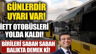 Uyarılara rağmen yollar tuzlanmadı! İETT otobüsleri yollarda kaldı!