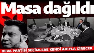 6'lı masada ilk fire! Ali Babacan: DEVA Partisi seçime kendi adıyla girecek