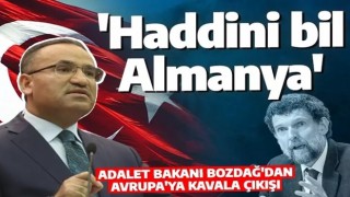 Adalet Bakanı Bozdağ'dan Almanya'ya Gezi Davası tepkisi! 'Kimsenin haddi değil'