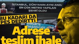 Adrese teslim ihale! Ekrem İmamoğlu seçim sponsorlarının ödemesini İBB kasasından yapıyor