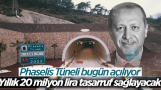 Antalya'da Phaselis Tüneli bugün açılarak hizmete girecek