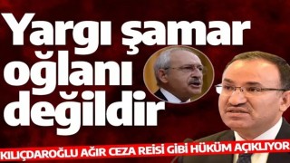 Bakan Bozdağ’dan Kılıçdaoğlu’na tepki: ''Yargı kimsenin şamar oğlanı değildir''