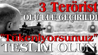 Bakan Soylu duyurdu: Besta Grubundan 3 terörist ölü ele geçirildi!