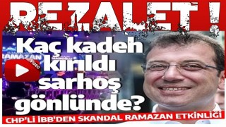 CHP'li İBB'den REZALET ramazan etkinliği: ''Kaç kadeh kırıldı sarhoş gönlümde''